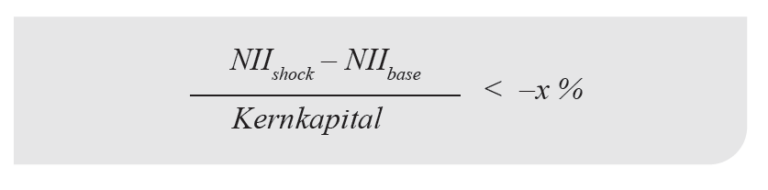 IRRBB, Außreißertest mit zwei Zinsschockszenarien