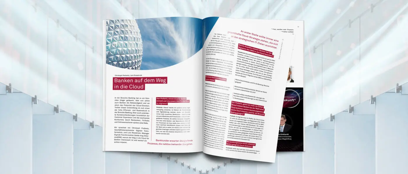 Fachartikel: Banken auf dem Weg in die Cloud, NEWS 02-2022