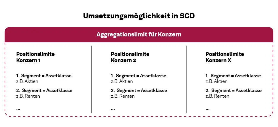 Aufbau der Aggregationslimite auf Konzernebene mit SimCorp Dimension