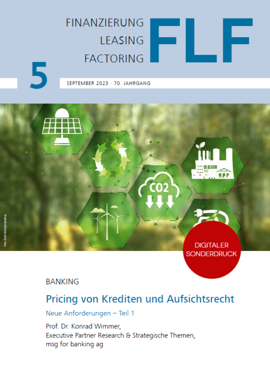 FLF: Pricing von Krediten und Aufsichtsrecht