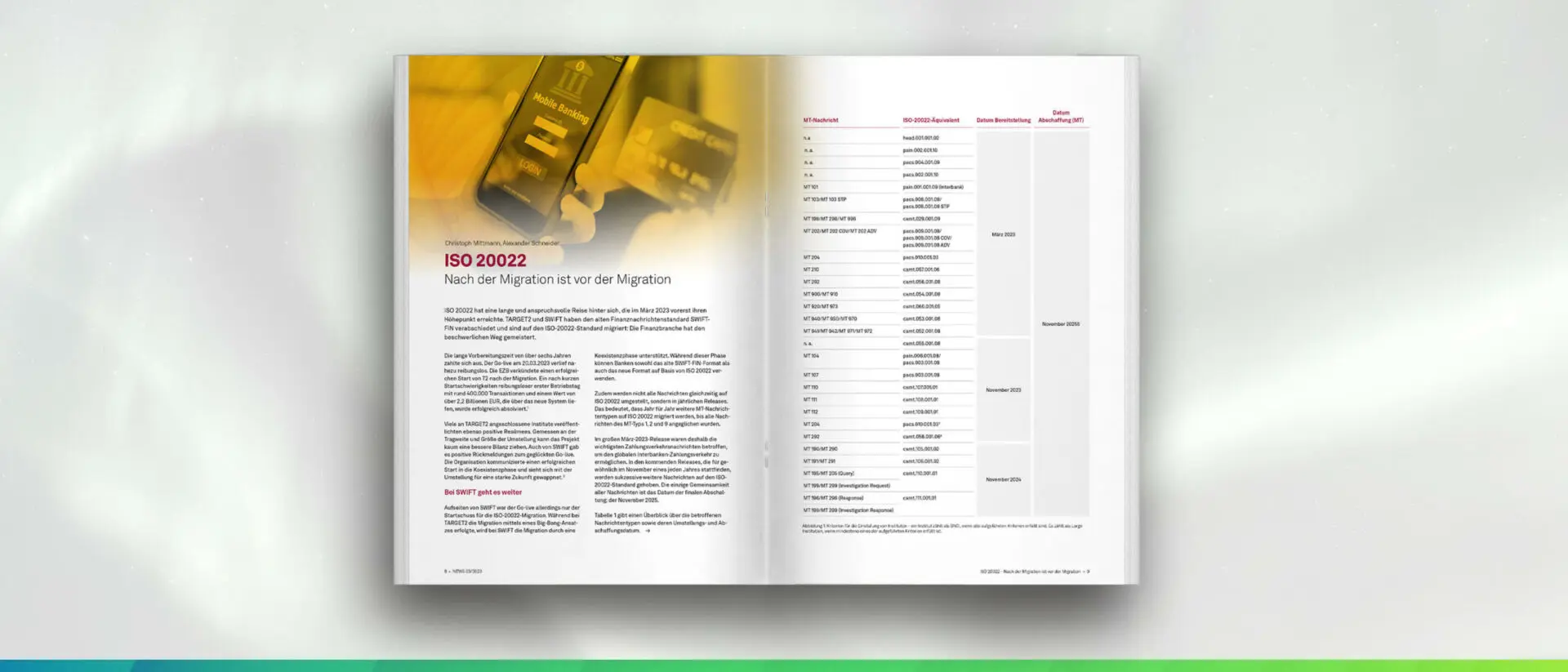 ISO 20022: Nach der Migration ist vor der Migration, NEWS 03-2023