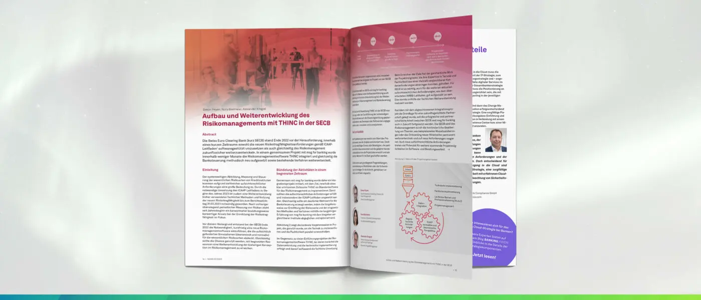 Praxisbericht Risikomanagement mit THINC in der SECB