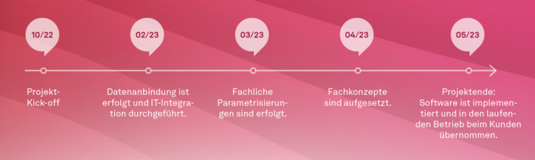 Abbildung 1: Zeitstrahl Projektverlauf