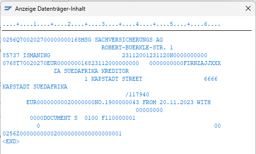 Payments für Corporates, DTAZV-Datei