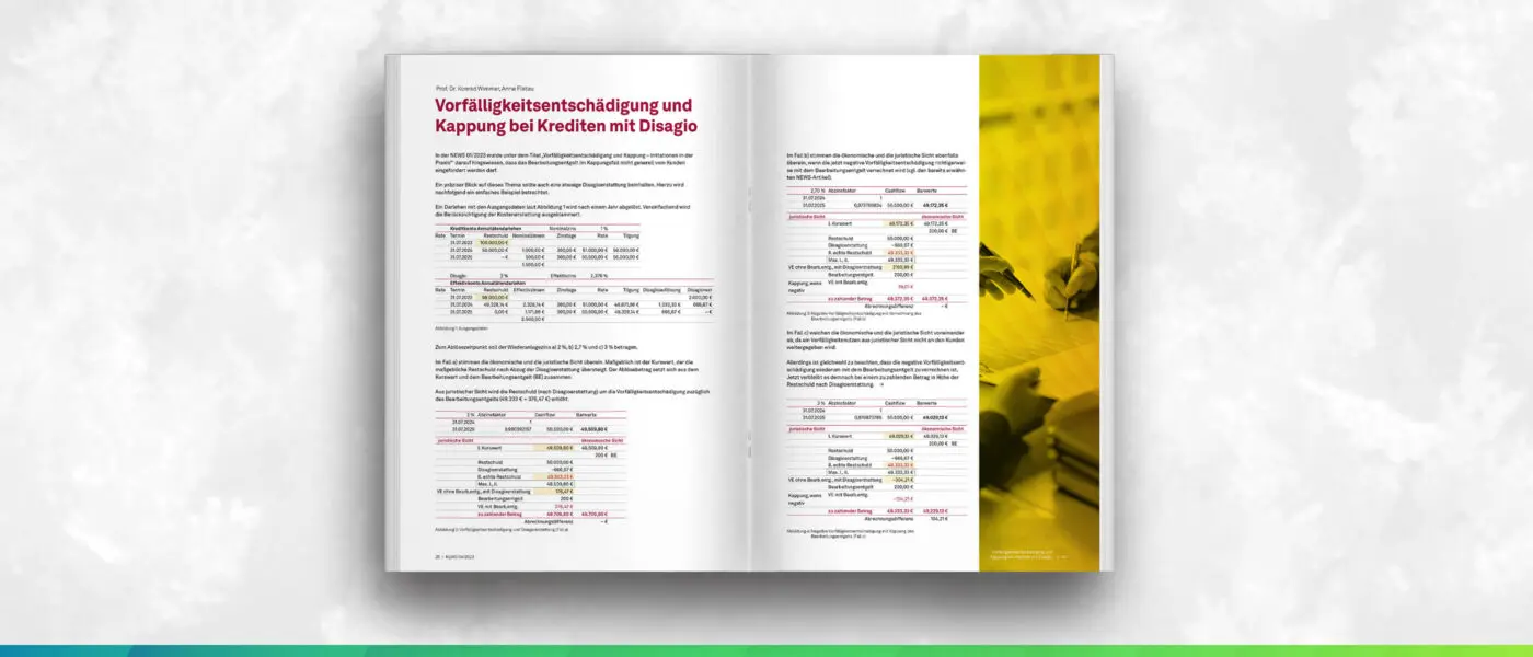 Artikel Vorfälligkeitsentschädigung