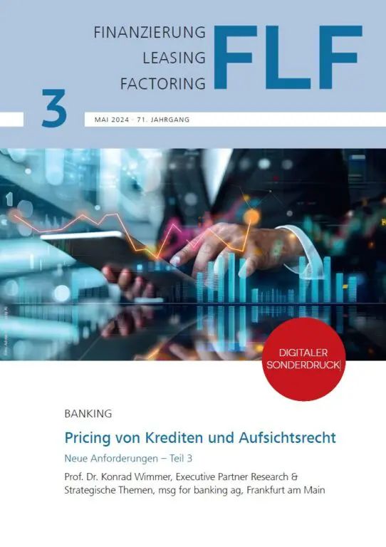Cover Pricing von Krediten und Aufsichtsrecht Teil 3
