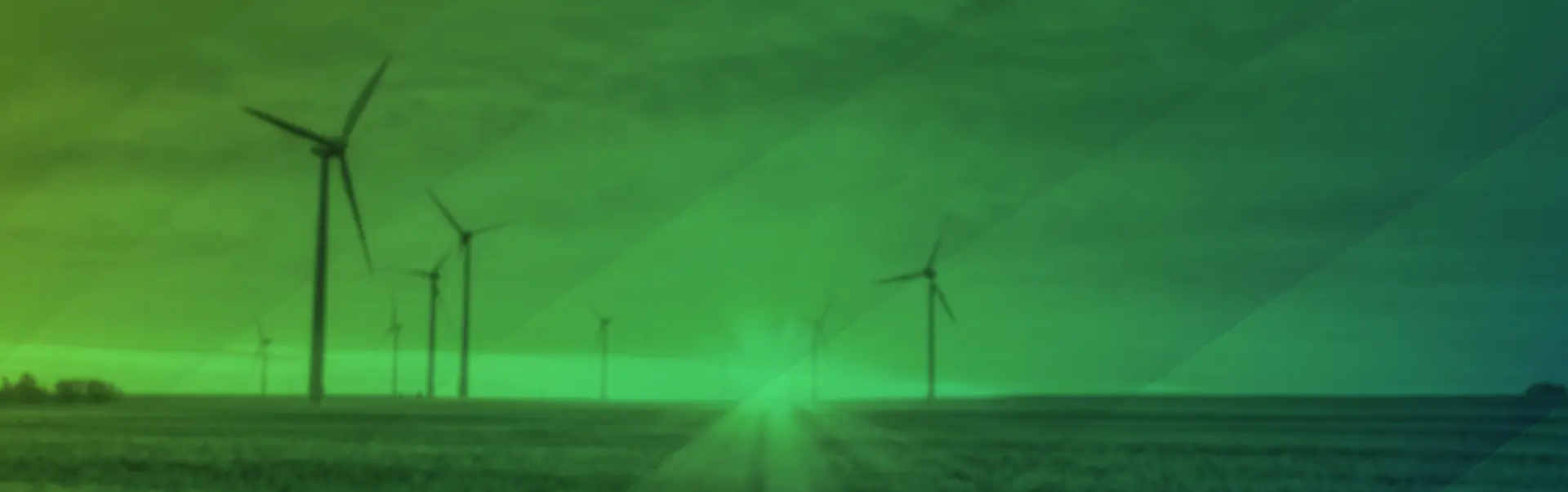 Windräder auf grünen Hintergrund