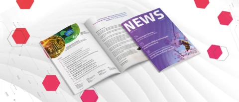 Kundenmagazin NEWS 01/2025, Titelblatt und Inhalt