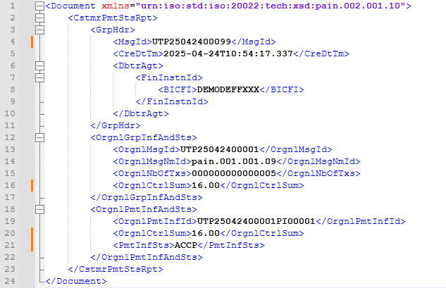 Status pain.002_ACCP, Artikel pain.002