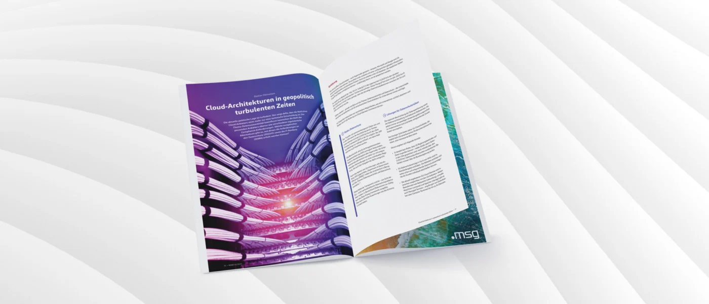 NEWS 02/2025, Cloud-Architekturen