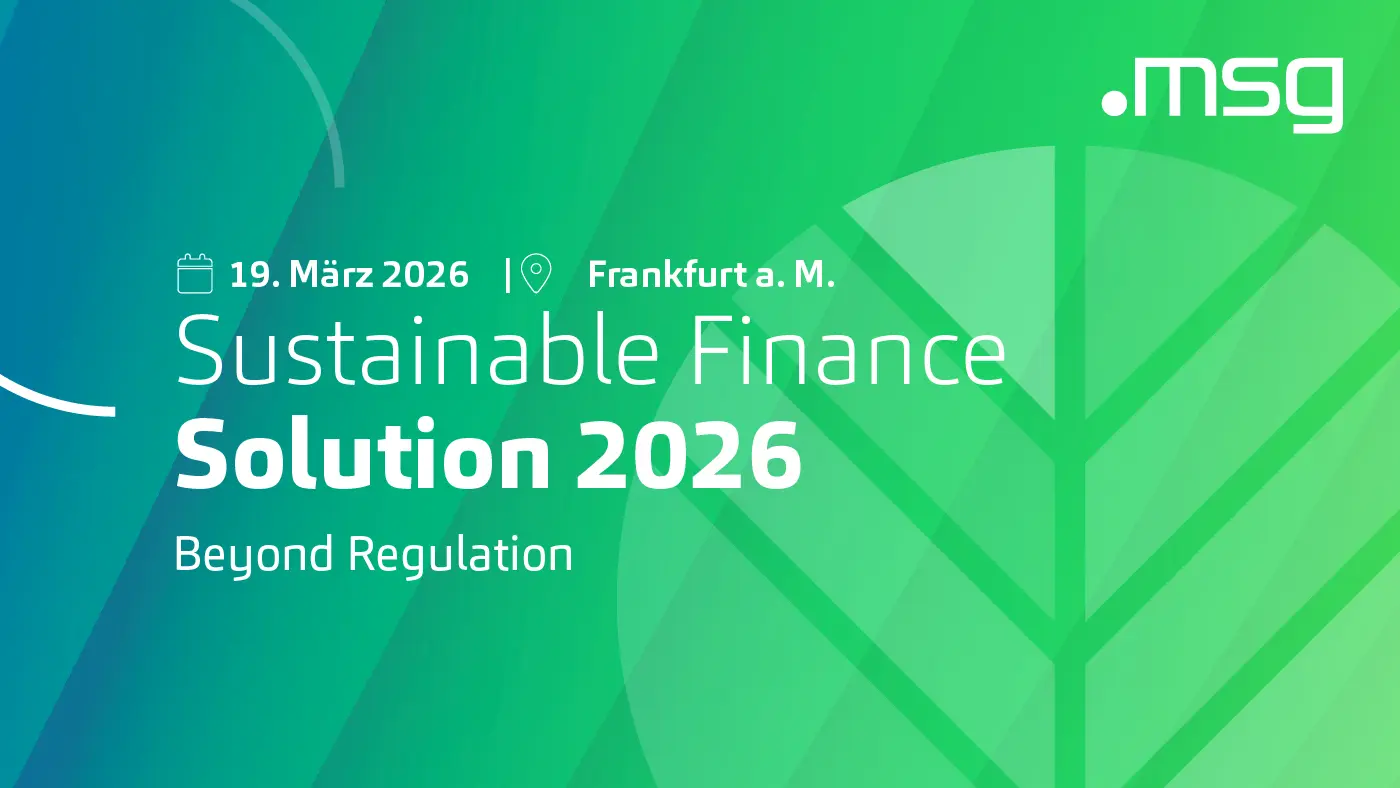Sustainable Finance Conference 2026 Keyvisual